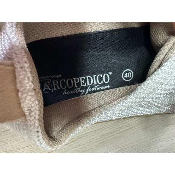 Arcopedico White LS Lace Up Knit Sneaker Shoes New Condition Size 40 - Picture 5 of 5